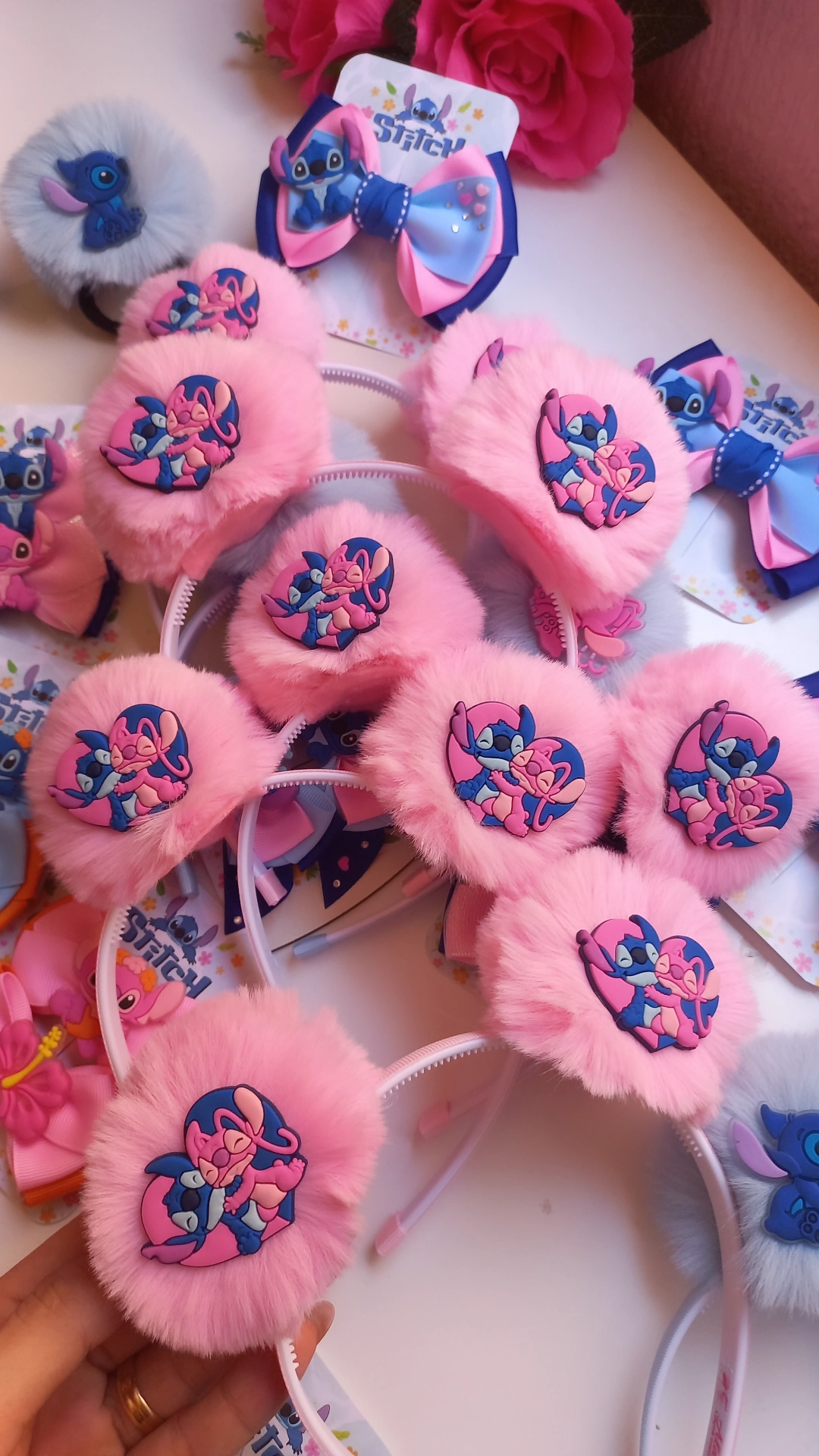 TIARA POMPOM STITCH ROSA
