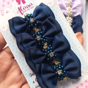 PARZINHO AZUL MARINHO (BORDADO)