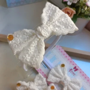 TIARA FLOR DE ALGODÃO