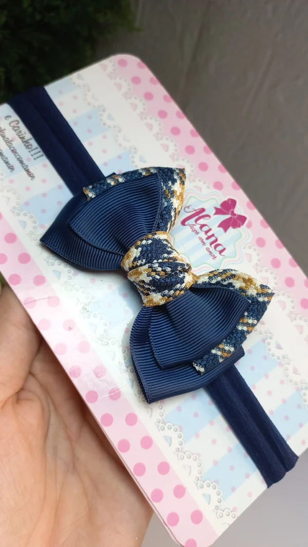 FAIXINHA AZUL MARINHO ESTAMPADO