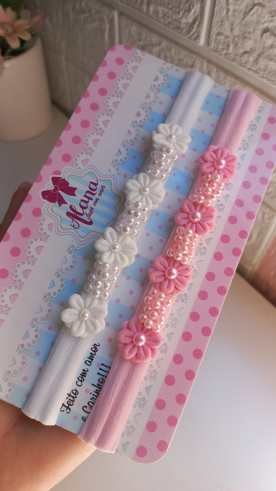 FAIXINHA BORDADA FLORES