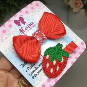 HAIR CLIP MORANGO