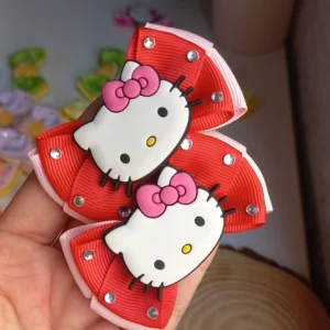 PARZINHO HELLO KITTY ROSA E VERMELHO