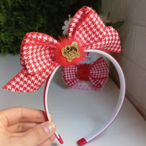 TIARA URSINHO VERMELHA