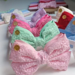 TIARA FLOR DE ALGODÃO