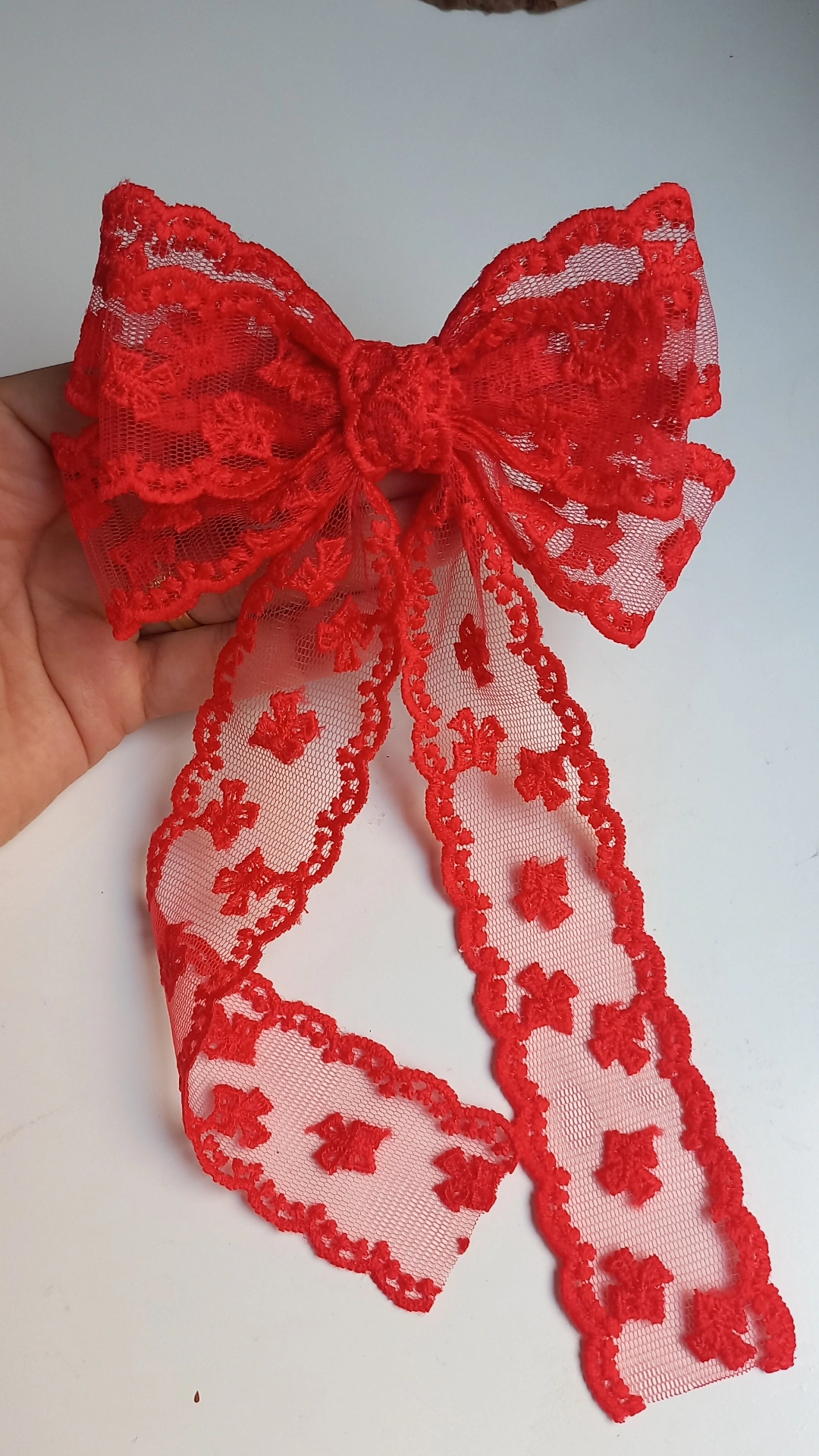 LAÇO RENDA VERMELHO