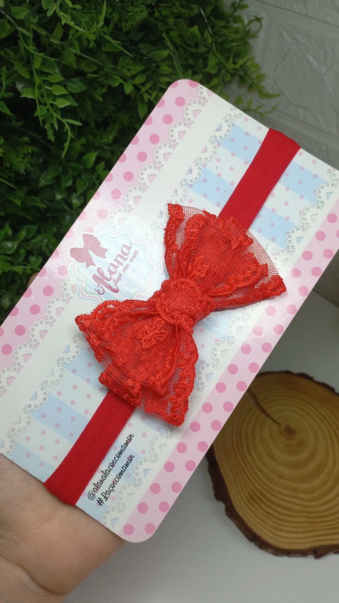 FAIXINHA RENDA VERMELHA