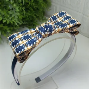 TIARA AZUL MARINHO ESTAMPADO