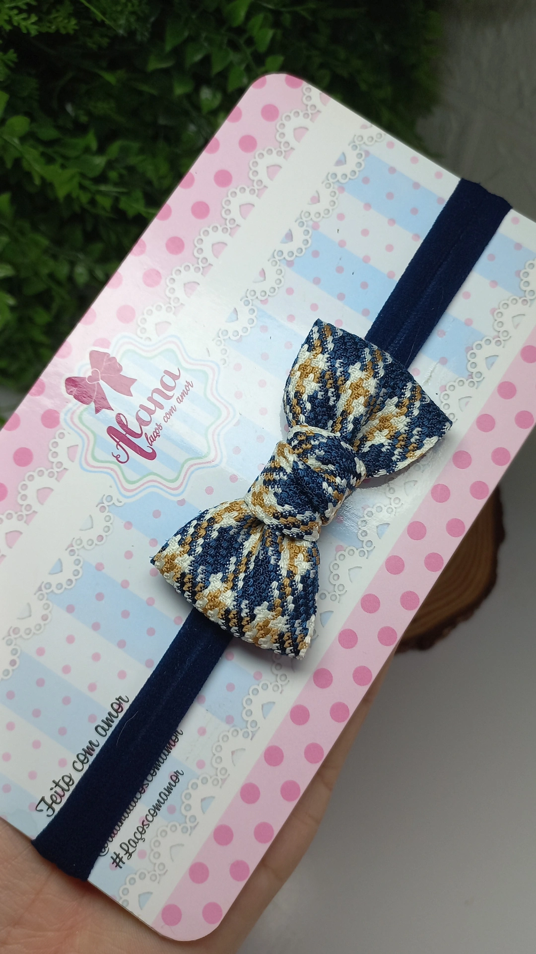 FAIXINHA AZUL MARINHO ESTAMPADO