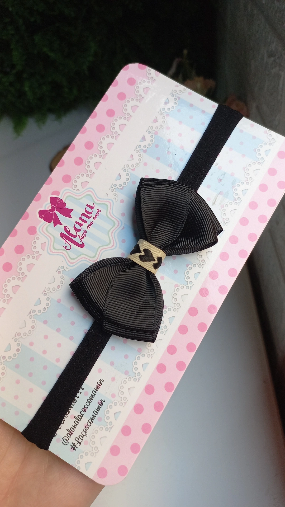 FAIXINHA CORAÇÃO PRETA