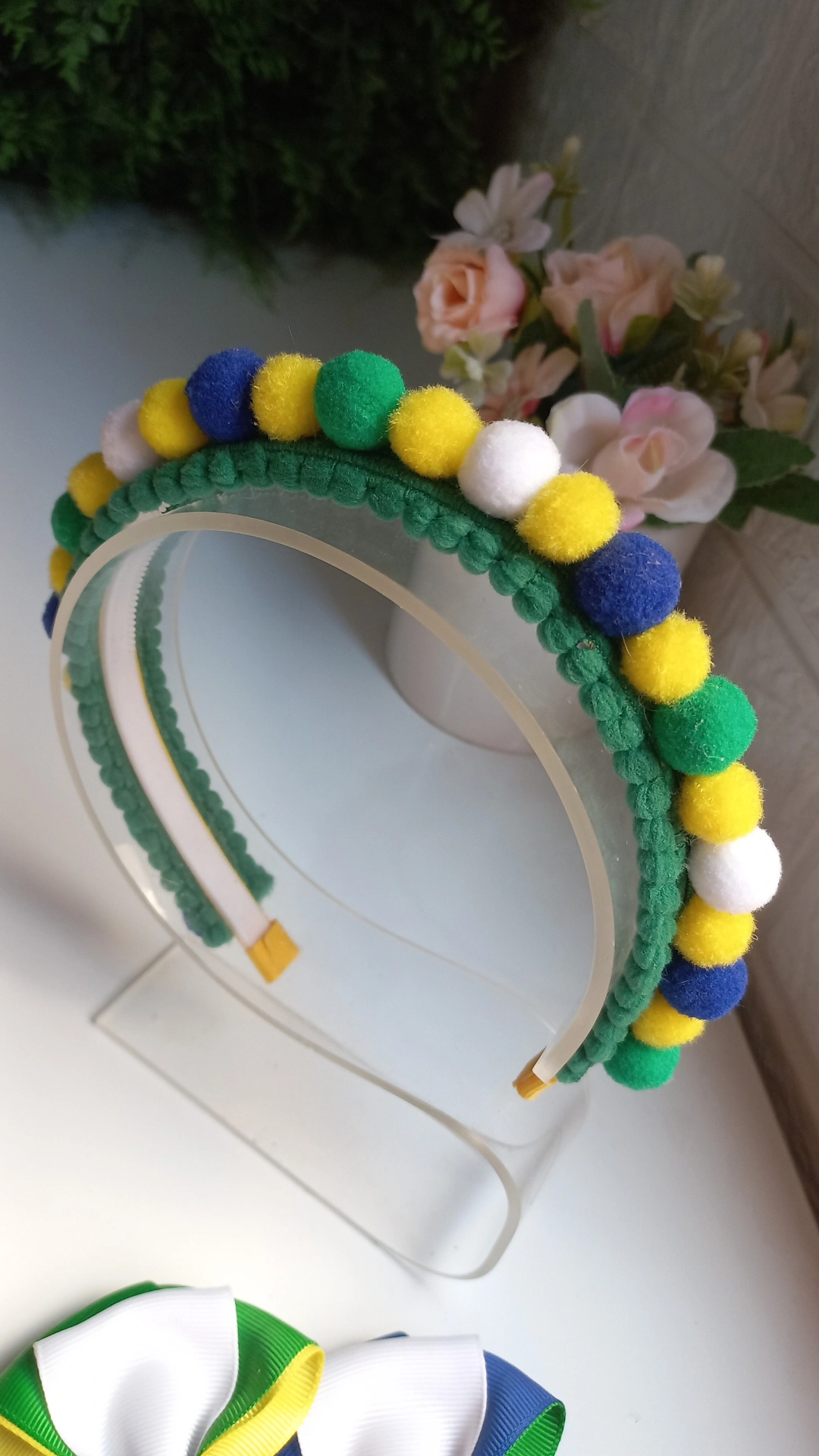 TIARA POMPOM BRASIL