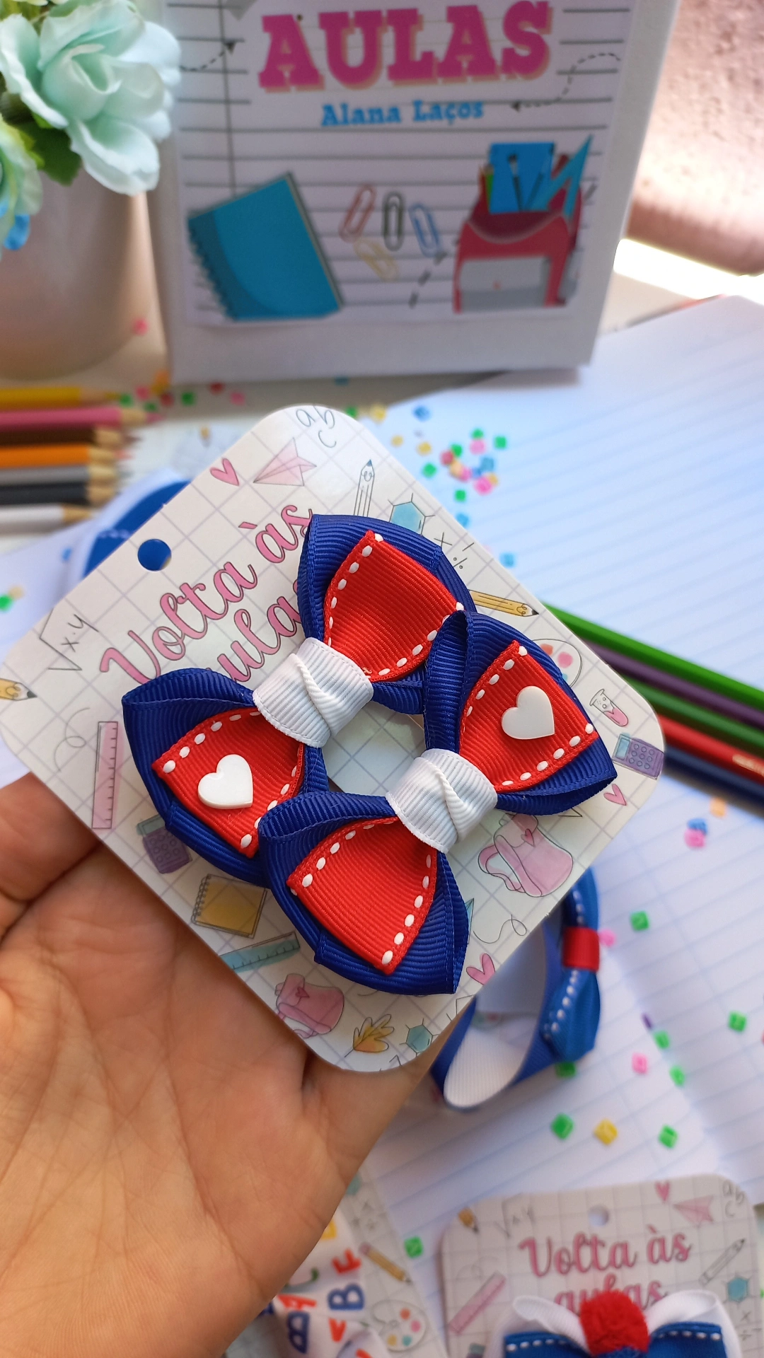 PARZINHO ESCOLAR CORAÇÃO ( INFORME A COR DO UNIFORME)